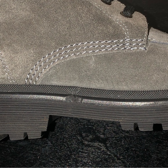 Moncler Authentic Gray Suede Patty Military Ankle Boots,Size-38 - Picture 16 of 16